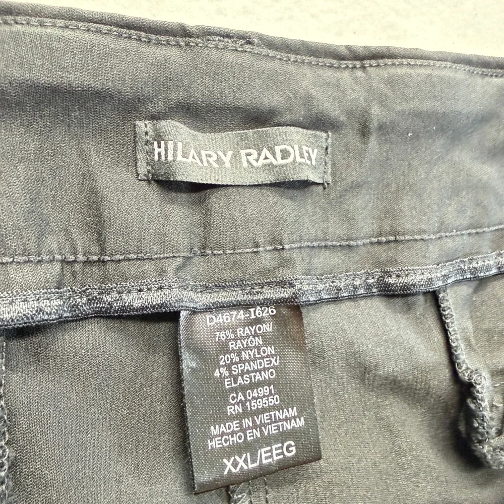 Hilary Radley Stretch Bermuda‎ Shorts Women 2X Black 9in